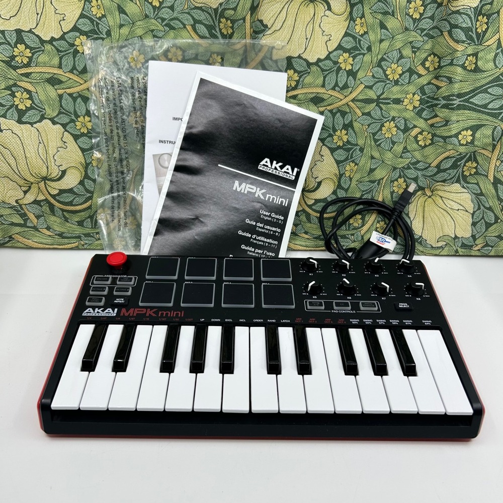 AKAI Professional MPK Mini MK3 25 Key USB MIDI Controller Pad Keyboard Portable